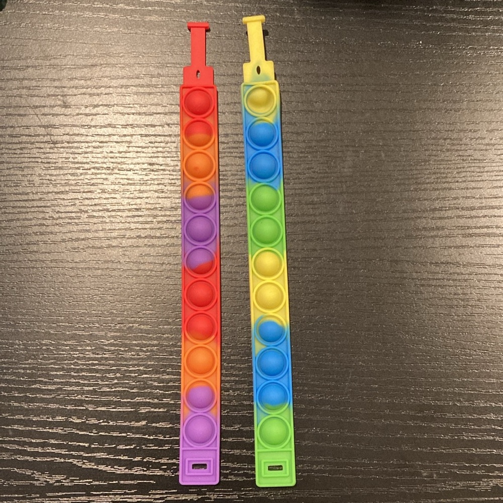 Pop-Its Set of 4 includes Glow In Dark Dinosaur New Kids Sensory Autism Fidget - Picture 5 of 8
